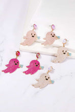 Load image into Gallery viewer, Ghost Shape Synthetic Pearl Dangle Earrings