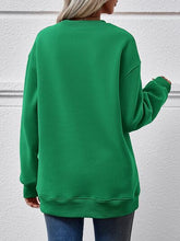 Load image into Gallery viewer, Letter Graphic Dropped Shoulder Sweatshirt
