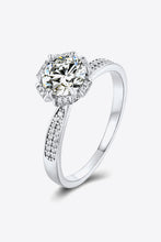 Load image into Gallery viewer, 925 Sterling Silver 1 Carat Moissanite Ring