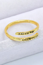Load image into Gallery viewer, FAITH OVER FEAR Bypass Ring