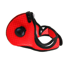 Cargar imagen en el visor de la galería, Red Exhalation Valve Sport Mask