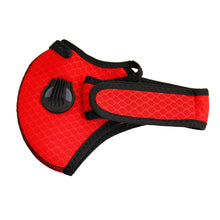 Cargar imagen en el visor de la galería, Red Exhalation Valve Sport Mask