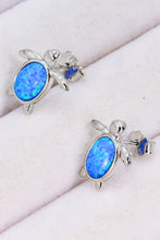 Load image into Gallery viewer, Opal Turtle Stud Earrings