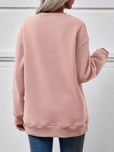 Load image into Gallery viewer, Letter Graphic Dropped Shoulder Sweatshirt
