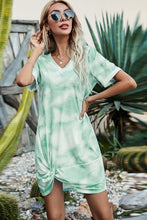Cargar imagen en el visor de la galería, Twisted V-Neck Short Sleeve Dress