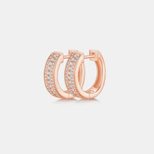 Load image into Gallery viewer, Moissanite 925 Sterling Silver Huggie Earrings