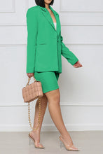 Cargar imagen en el visor de la galería, Long Sleeve Blazer and Shorts Set