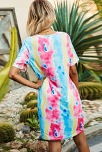 Cargar imagen en el visor de la galería, Twisted V-Neck Short Sleeve Dress