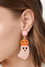 Cargar imagen en el visor de la galería, Halloween Ghost Shape Dangle Earrings