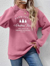 Cargar imagen en el visor de la galería, Graphic Round Neck Dropped Shoulder Sweatshirt