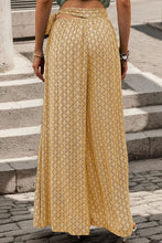 Cargar imagen en el visor de la galería, Printed Tied Wide Leg Pants