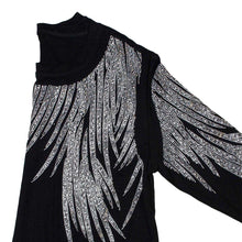 Load image into Gallery viewer, Long Sleeve Shirt Black Bling Wings for Women