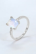 Load image into Gallery viewer, Square Moonstone Ring