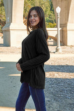 Cargar imagen en el visor de la galería, Basic Bae Full Size Ribbed Round Neck Long Sleeve Knit Top