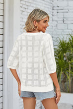 Load image into Gallery viewer, Ribbed Trim Round Neck Knit Top