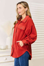 Cargar imagen en el visor de la galería, Heimish Cozy Girl Full Size Button Down Shacket