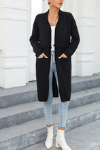 Cargar imagen en el visor de la galería, Open Front Pocketed Cardigan