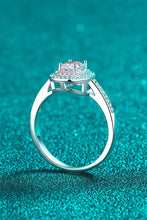 Cargar imagen en el visor de la galería, 1 Carat Moissanite 925 Sterling Silver Halo Ring