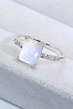 Load image into Gallery viewer, Square Moonstone Ring