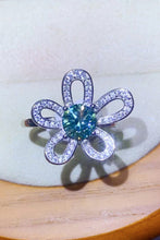 Cargar imagen en el visor de la galería, 1 Carat Moissanite Flower Shape Open Ring