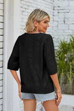 Load image into Gallery viewer, Ribbed Trim Round Neck Knit Top