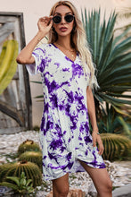 Cargar imagen en el visor de la galería, Twisted V-Neck Short Sleeve Dress