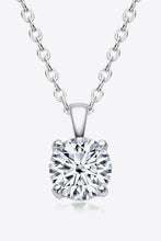 Load image into Gallery viewer, 925 Sterling Silver 1 Carat Moissanite Chain-Link Necklace