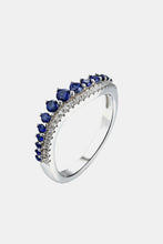 Load image into Gallery viewer, Lab-Grown Sapphire 925 Sterling Silver Rings