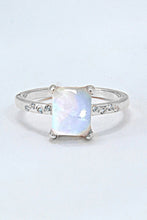 Load image into Gallery viewer, Square Moonstone Ring