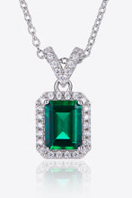 Load image into Gallery viewer, Adored 1.25 Carat Lab-Grown Emerald Pendant Necklace