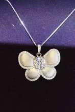 Cargar imagen en el visor de la galería, 1 Carat Moissanite Butterfly Pendant Necklace