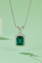 Load image into Gallery viewer, Adored 1.25 Carat Lab-Grown Emerald Pendant Necklace