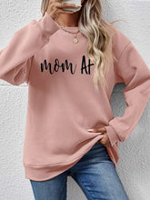 Load image into Gallery viewer, Letter Graphic Dropped Shoulder Sweatshirt