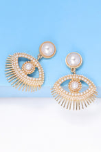 Load image into Gallery viewer, Evil Eye Shape Rhinestone Zinc Alloy Synthetic Dangle Earrings