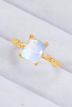 Load image into Gallery viewer, Square Moonstone Ring