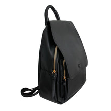 Cargar imagen en el visor de la galería, Black Flap Convertible Backpack Bag