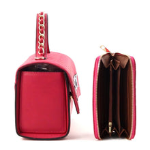 Cargar imagen en el visor de la galería, Fuchsia HOT SEXY Quilted Satchel Set