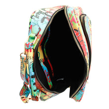 Load image into Gallery viewer, Multi Color Grafitti Trolley Sleeve Backpack