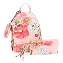 Cargar imagen en el visor de la galería, Blush Floral Backpack Set