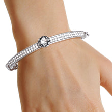 Cargar imagen en el visor de la galería, Designer Silver Half Chain Bangle