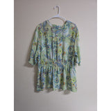 Esmeralda Fashions Paisley Ruffle Blouse