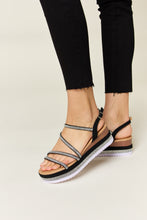 Cargar imagen en el visor de la galería, Forever Link Rhinestone Strappy Wedge Sandals
