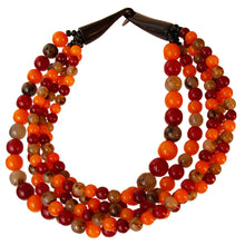 Cargar imagen en el visor de la galería, Earthy Bead Buffalo Horn Hook Necklace
