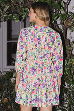 Cargar imagen en el visor de la galería, ODDI Full Size Floral Ruched Mini Dress
