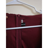 MISS Burgundy Long Sleeve Dress - PREOWNED