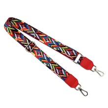 Load image into Gallery viewer, Multi Geometric Red Bag Strap
