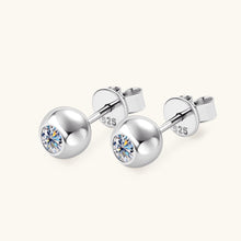 Cargar imagen en el visor de la galería, Moissanite 925 Sterling Silver Stud Earrings
