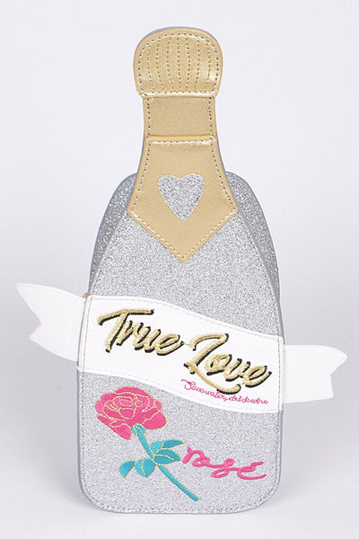 True Love Champaign Bottle Iconic Swing Bag