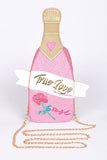 True Love Champaign Bottle Iconic Swing Bag