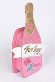 True Love Champaign Bottle Iconic Swing Bag